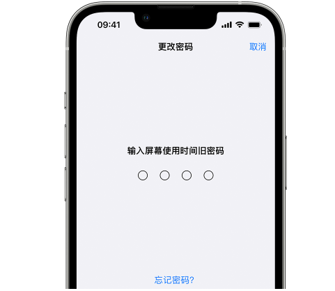 大丰镇iPhone屏幕维修分享iPhone屏幕使用时间密码忘记了怎么办 