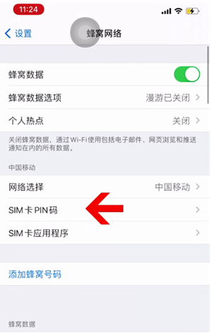 大丰镇苹果14维修网分享如何给iPhone14的SIM卡设置密码 