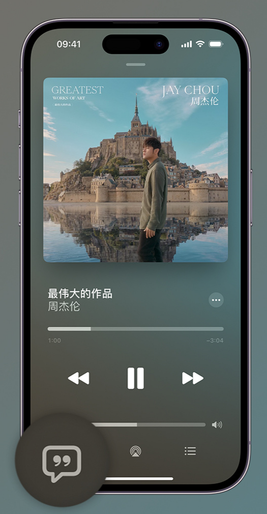 大丰镇iphone维修分享如何在iPhone上使用Apple Music全新唱歌功能 