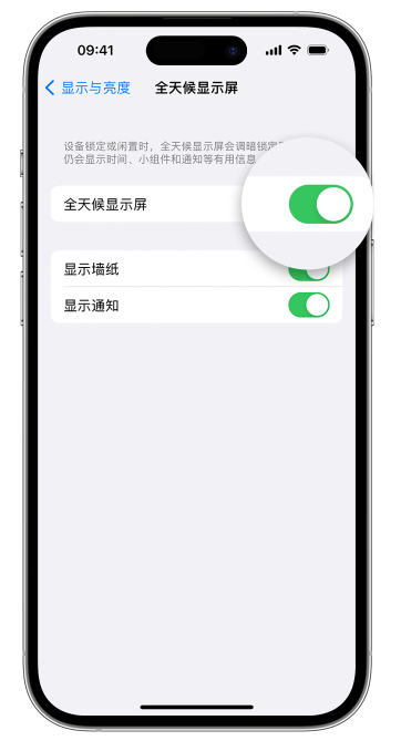 大丰镇苹果14维修店分享如何自定义 iPhone 14 Pro 常亮显示屏 